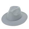 Europeu e americano estilo britânico cor sólida cartola masculina e feminina Light board Jazz chapéu vintage cowboy chapéu lã palco chapéu fábrica atacado