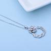 Jinse Europa e Estados Unidos moda transfronteiriça comutador Coringa completo diamante senhoras clavícula cadeia pingente colar fabricantes colar atacado