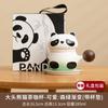 Taza de té de panda, taza de cerámica, taza de café creativa con separación de té, regalo de oficina y negocios, logotipo grabado