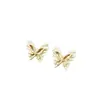 Moda Francesa Lujo Ligero Diseño de Nicho Personalidad Pendientes Estilo Dulce Fresco Pendientes de Mariposa Pendientes de Botón de Gama Alta