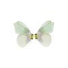 Pendientes de mariposa con diamantes de imitación de colores exquisitos y súper hada, modernos y frescos, para niña, a la moda y muy populares.