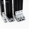 Conector de Esquina para Extrusión Soporte de Esquina para Extrusión Yihedada Código de Esquina para Fijación de Perfil de Aluminio Esquina Reforzada Código de Esquina Negro de Aluminio