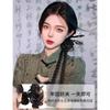 Trenza de cabello falso cola de caballo para mujer nuevo estilo chino cabello trenzado tocado de estilo antiguo bolsa de cabello trenza larga torcida natural peluca de trenza de boxeadora