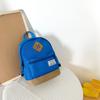 Mochila de Viagem Estilo Coreano para Meninos, Simples e Leve, Mochila Pequena de Lona Lisa para Meninos e Meninas, Bolsa Infantil
