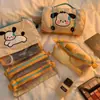 Bolsa cosmética plegable linda para mujer, portátil, gran capacidad, nueva 2024, para viaje, cuidado de la piel, neceser, bolsa de almacenamiento con compartimentos