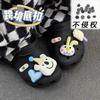 Sapatos felizes de urso com buraco transfronteiriços sapatos flor acessórios de sapato creme de dopamina fivela de sapato fofo de algodão fivela decorativa