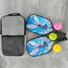 Raquete de Pickleball Sm001-1 de Fibra de Vidro Conjunto de Esportes ao Ar Livre para Crianças e Adultos