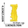 Mil Victorias Pluma Amarilla Letra Número Bordado Parche de Tela Adhesivo Termofusible Ropa Zapatos Sombreros Accesorios Parche Decorativo Termoadhesivo
