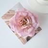 Cabeça de flor de rosa selvagem flor artificial flor de seda flor falsa estilo europeu retro outono faça você mesmo flor de casamento artesanal parede