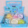Juguete de apretar de aceite de coco colorido, iridiscente, superventas transfronterizo, empaquetado en una caja colorida, diseñado para aliviar el estrés