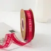 Cinta de Gasa de Nieve Satinada de 2.5 cm con Letras en Inglés Just Four You para Repostería, Ramo de Flores, Cinta para Empaquetar Cajas de Regalo