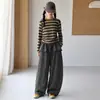 Conjunto de Otoño para Niñas 2026 Nuevo Estilo para Estudiantes de Secundaria, Top Rayado Súper Elegante para Niñas Pequeñas, Ropa Infantil Estilo Coreano