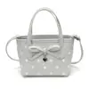 Bolso Cubo Estilo Dulce Femenino con Lazo y Lunares Bolso de Mano para Mujer 2026 Nueva Moda Bolso Versátil de Hombro Cruzado