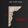 Xizang Madera Maciza Aplique de Flor de Esquina Decoración de Altar Estilo Chino Talla en Madera Nube Auspiciosa Dragón y Fénix Jugando con Perlas Estilo Chino Antiguo