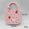 Venta Caliente Transfronteriza Bolsa de Silicona con Agujeros para Manualidades Caricatura Bolso de Playa para Niños Bolsa de Almacenamiento para Teléfono Móvil Venta Directa de Fábrica