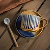 Juego de taza y platillo de café de cerámica tosca, hecho a mano, estilo japonés, vintage, taza de arte, taza de café de cerámica hecha a mano, taza de agua