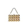 Bolso de Cena Transfronterizo Bolso Clutch Europeo y Americano Retro Bolso de Hombro Cruzado de Moda Bolso de Mano Moderno Bolso de Cadena Simple para Mujer