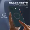 Adequado para Google Pixel 11Proxl Capa de Telefone Magnética com Padrão Triangular e Textura 3D de Couro 10A Capa Protetora Anti-Queda