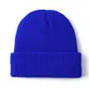 Venta Directa de Fábrica Gorro de Lana Tejido de Color Sólido con Parte Superior Redonda, Gorro Cálido Unisex para Otoño e Invierno, Gorro de Moda para Cubrir la Cabeza al Aire Libre