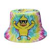 Amazon Transfronterizo Nuevo Sombrero de Sol Sombrero de Sol Doble Cara Lindo Pato Amarillo Dibujo Animado Sombrero de Pescador Niños