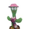 Agite o mesmo no estoque cacto dançante escultura de areia pode torcer o brinquedo de pelúcia elétrico para aprender a falar, cantar e brilhar