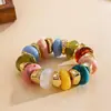 Pulseira Geométrica Irregular de Acrílico Transfronteiriça Europeia e Americana, Moda Retrô de Nicho, Sensação de Alto Padrão, Pulseira Versátil para Mulheres