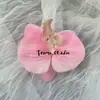 Cabeça de Flor de Orquídea Phalaenopsis Artificial, Textura de Película Impressa em 3D, Buquê Exquisito para Decoração de Casamento e Lembrança