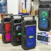 SK-1098 nuevo altavoz cuadrado de doble 4 pulgadas para baile cuadrado altavoz dual portátil para exteriores Bluetooth inalámbrico subwoofer