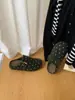 Sapatos femininos tipo mule Baotou para uso externo, novidade outono 2026, sapatos slip-on estilo francês de sola grossa