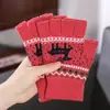 Luvas sem Dedos de Outono e Inverno para Mulheres, Quentes e Espessadas de Lã Tricotada Meio Dedo Desenho Animado Veado Luvas de Dois Dedos