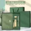 Caixa de Presente para Caderno Conjunto Personalizado A5 Caderno de Alta Qualidade Presente para Empresa Lembrança Livro de Registro de Reunião
