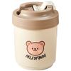 304 Aço Inoxidável Garrafa térmica infantil Ins Copo de água de alto valor com tampa Caneca Café da manhã Copo Presente LOGOTIPO