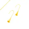 Pendientes Colgantes Simples de Acero Inoxidable Transfronterizos Europeos y Americanos para Mujer, Temperamento Retro, Joyería Colgante Larga Personalizada al por Mayor