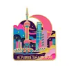 Regalos Culturales y Creativos Imanes para Refrigerador de Shanghái Atracciones Turísticas de la Ciudad Perla Oriental Souvenirs de Viaje Pegatinas Magnéticas