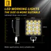 Dxz [Imposto Não Incluído] Luz de Trabalho LED Quadrada de 4 polegadas 16 Luzes 48W Farol Modificado Holofote Farol