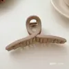 Color Café con Leche Estilo Ins Pinza de Tiburón Grande Accesorios de Cabello de Gama Alta para Mujeres Pasador Mate Pasador Lindo Venta al por Mayor