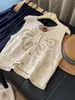 Popular Chaleco de Punto Dulce para Mujer, Elegante Top sin Mangas de Punto a la Moda, Cárdigan Casual con Diseño de Botones