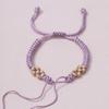 Festival de Medio Otoño Nudo de Flor de Durazno Pulsera Semi-Terminada DIY Tejido a Mano Pulsera Accesorios de Joyería con Hilo de Cuentas al por Mayor