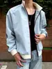2026 Nueva Chaqueta de Moda Ajustada para Primavera/Otoño Estilo High Street para Personas Altas y Delgadas Versátil Unisex Estilo High Street Verde