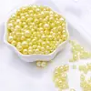 3-8mm ABS Furo Reto Pérolas de Imitação Redondas Contas Artesanais DIY Pulseira Colar Materiais para Miçangas Acessórios de Vestuário
