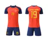 26-27 España Local 19 Selección Nacional Camiseta de Fútbol Niños Adultos Uniforme de Equipo Camiseta Talla 14 - 3XL
