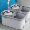 Mop Rotativo para Uso Doméstico, Novo Modelo 2024, Centrifugador, Mãos Livres, Mop Sem Esforço para Pessoas Preguiçosas com Balde