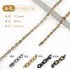 Corrente Fina de Metal Vintage 1,4-2mm Corrente Plana Cruzada O Corrente para Bolsa de Ombro Acessórios de Hardware para Roupas Feitos à Mão DIY