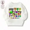 Caixa de Ritmo Sprunki Jogo Musical Periférico Roupas Crianças Moletom Algodão e Lã Casual Top 9