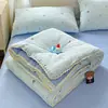 Novo Conjunto de Edredom de Algodão Puff de Verão Quatro Peças Algodão Lavado Estilo Renda Edredom Fresco de Verão Dormitório Estudantil Edredom de Ar Condicionado Edredom Infantil Núcleo