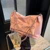 Bolso de Hombro con Cadena de Moda y Sencillo para Mujer, Nuevo Bolso Pequeño Cruzado de un Solo Hombro Rosa de Tendencia 2026 que es Popular Este Año