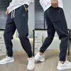 Pantalones Deportivos Casuales para Hombre Primavera y Otoño Sueltos Joggers Otoño Cordón Tejido Pantalones Deportivos Modernos para Hombre Atractivo Alto Volumen