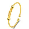 Comércio exterior pulseira mais vendida banhada a ouro 24k pulseira de flor de carro pulseira ajustável pessoas da moda trendy pulseira de contas giratórias