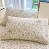 Fundas de almohada de algodón puro Clase A, un par de fundas de almohada acolchadas de algodón 48X74 cm, Funda protectora para almohada de adulto individual