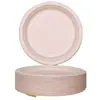 Tazón ovalado de pulpa biodegradable ecológico plato desechable para venta al por mayor comercial de alta calidad engrosado impermeable a prueba de aceite apto para microondas